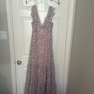 Pink and blue Lulu Maxi dress